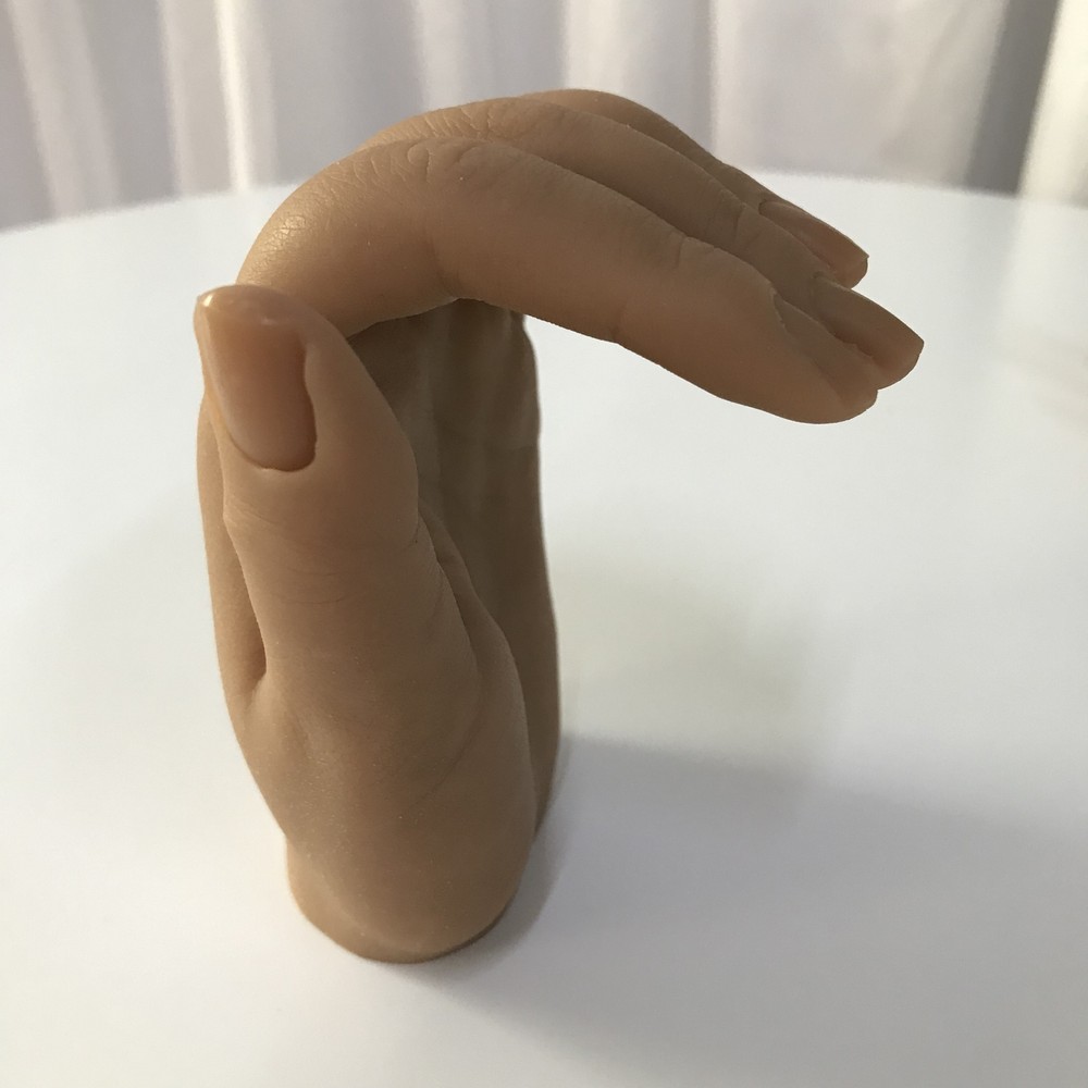 Female Silicone Hands Nail Practice Mannequin Model Display Inserted