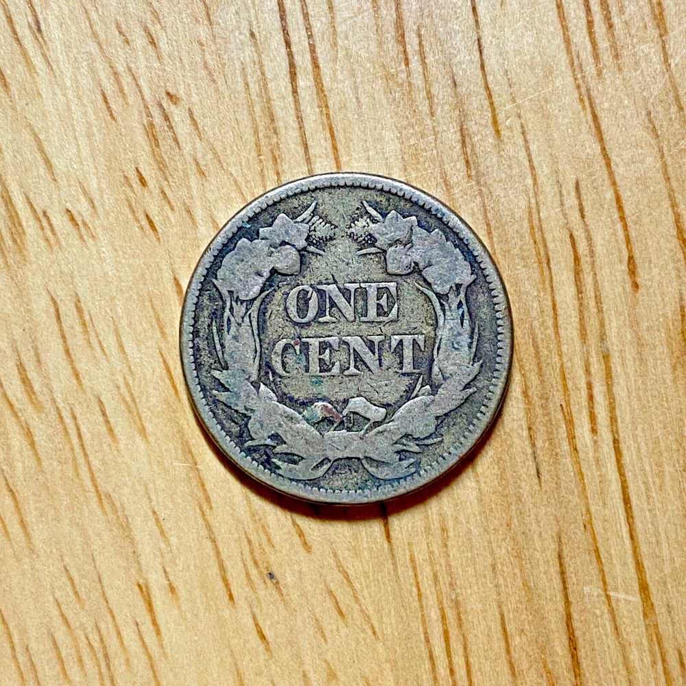 1857 FLYING EAGLE CENT - Good coin