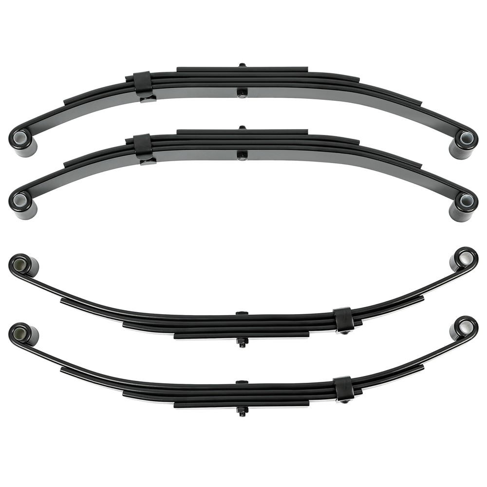 Tandem Trailer Axle Suspension Kit 4 Leaf Double Eye Springs Hanger Kit 3500lbs