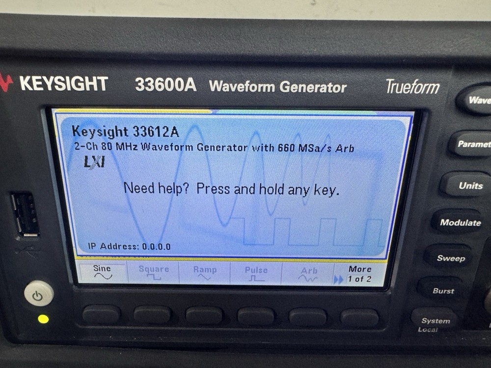 Keysight 33600A / 33612A Waveform Generator