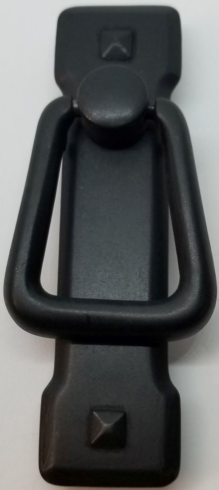 DISTRESSED BLACK VERTICAL Mission Style Drawer Pull patina rustic vintage old