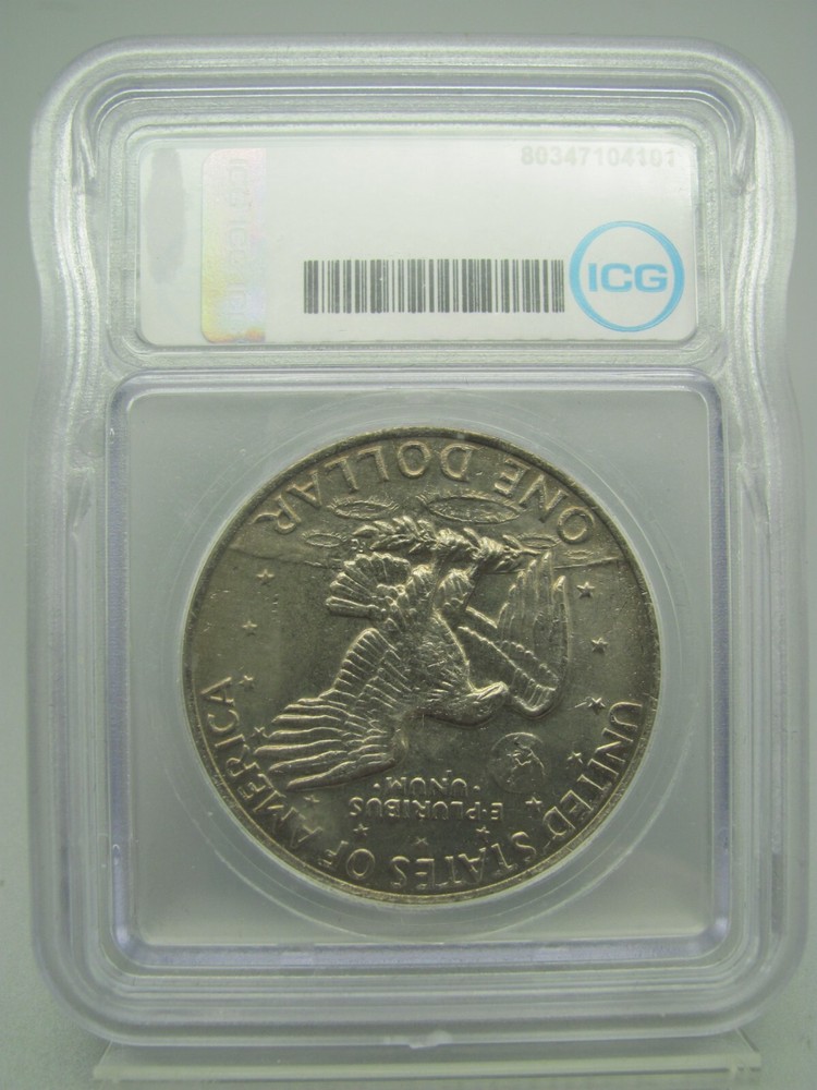1972 Type 3 Reverse Eisenhower 'Ike' Dollar ICG MS 64