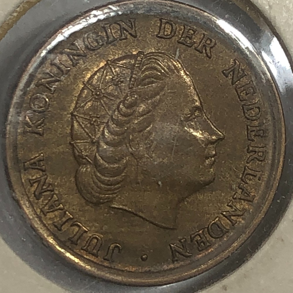 1962 Netherlands One Cent Foreign Coin #2186