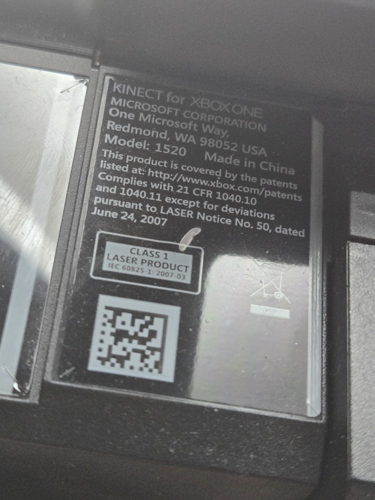 Microsoft Xbox One Kinect Camera Motion Sensor Bar Model 1520 (UNTESTED) SEE PIC