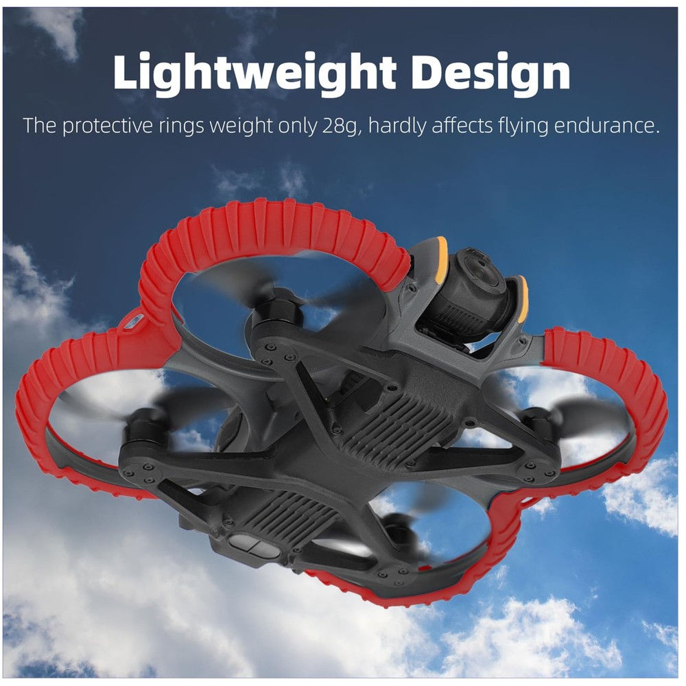 FSIDIWT Avata 2 Propeller Guard Protector, 2 Impact Red