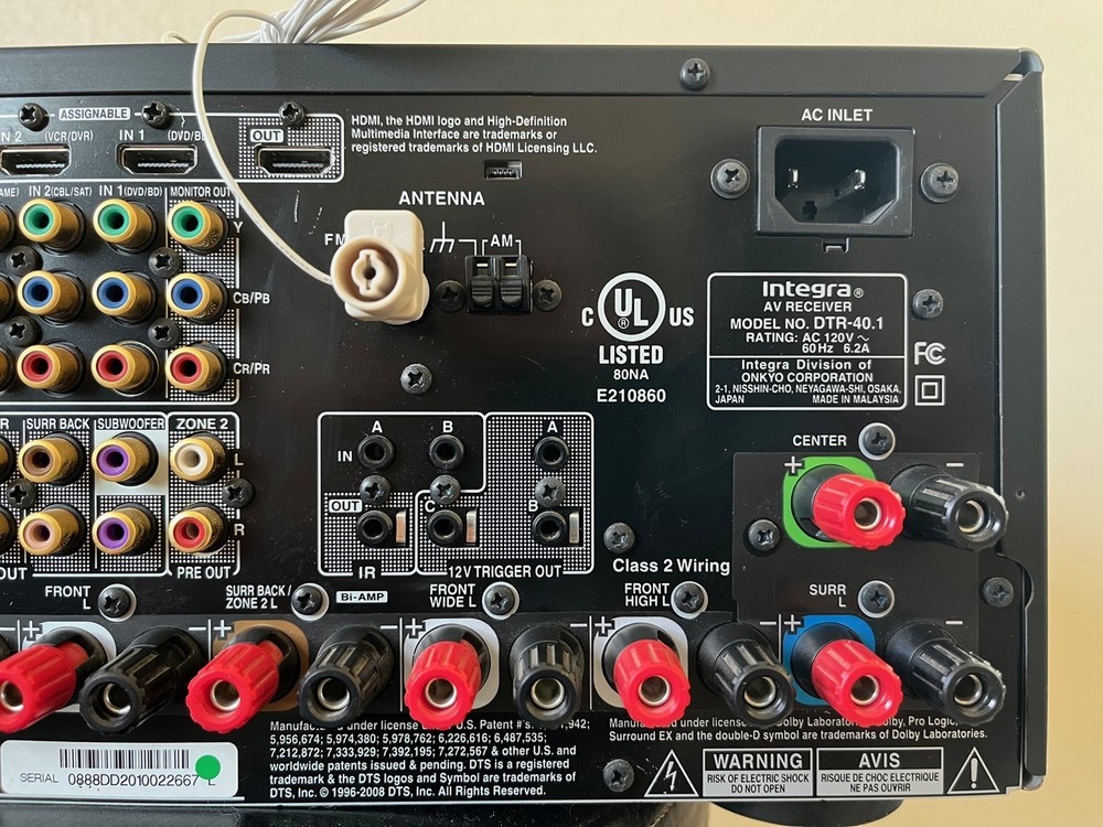 Integra DTR-40.1 Audio Network AV Receiver with No Remote