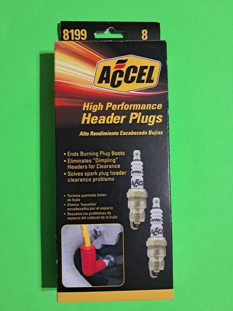 NEW - ACCEL 8199 High Performance Header Spark Plug - Free ShipN!