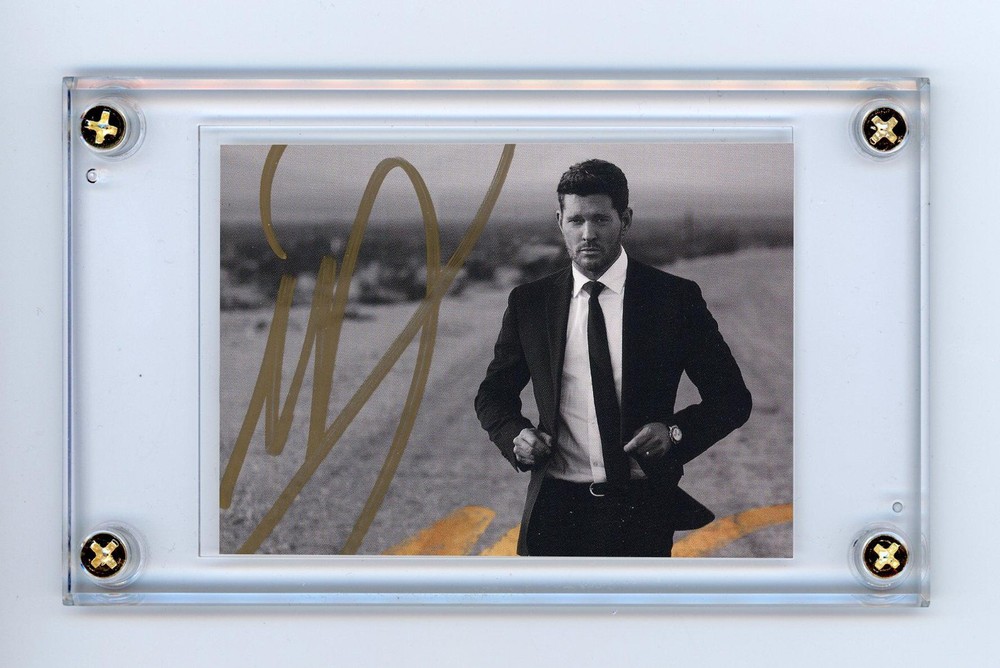 Michael Bublé Autographed Trading Card Sized Signed Cut ACOA