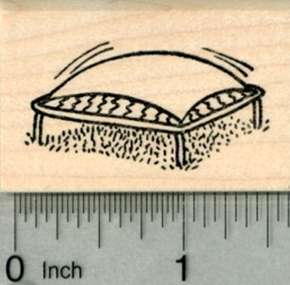 Trampoline Rubber Stamp D30120 WM