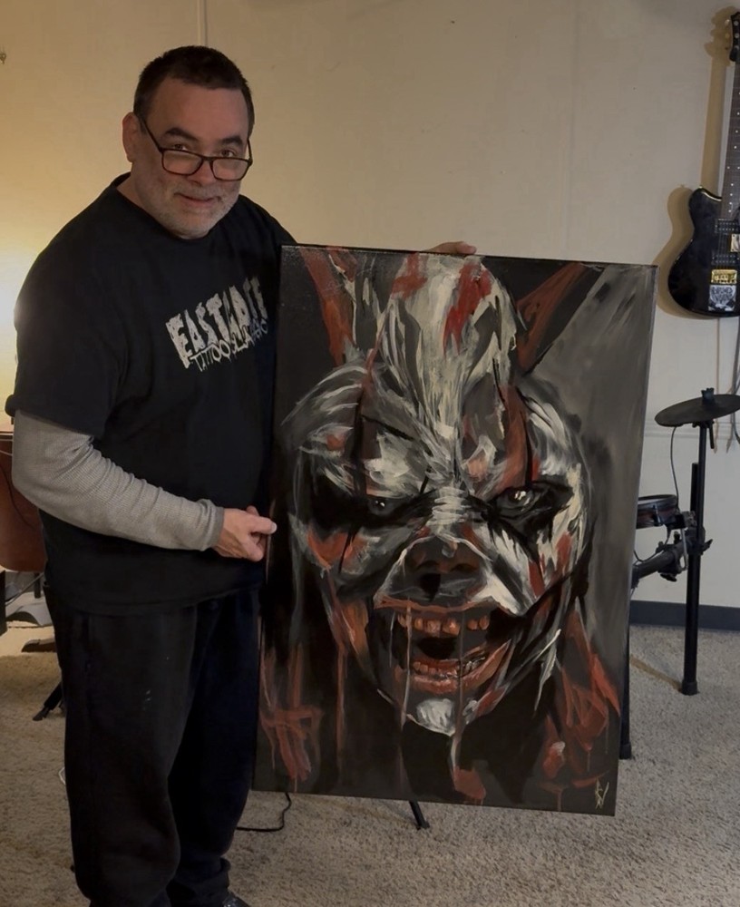 Nightmare Creature Portrait – 11x14 Pastel Drawing Original