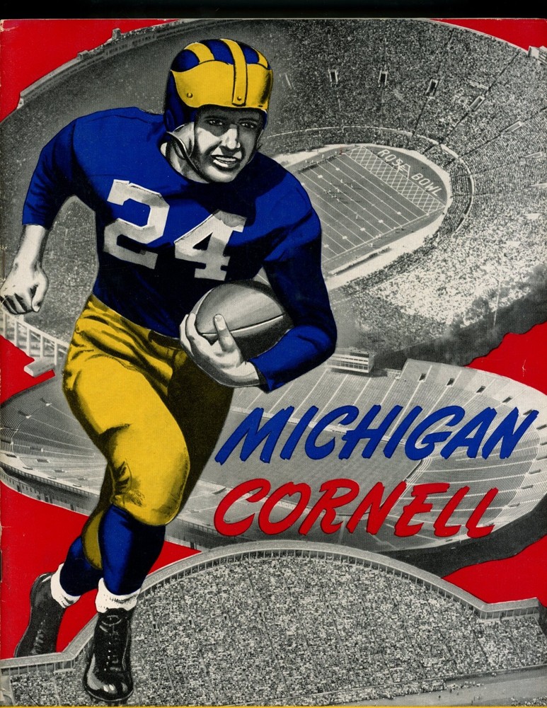 November 10th 1951 Michigan UM Cornell Program LOOK!