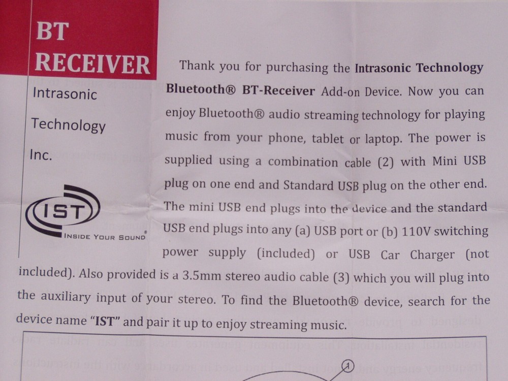 IST RETRO Master w/MTP Trim & Bluetooth Receiver IntraSonic Intercom