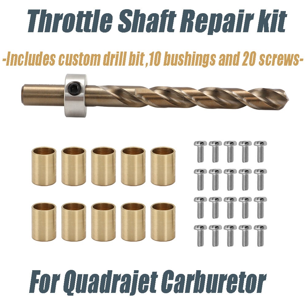 For Quadrajet Primary Bushing Kit Custom Self Guiding Drill Bit Bushings Screws
