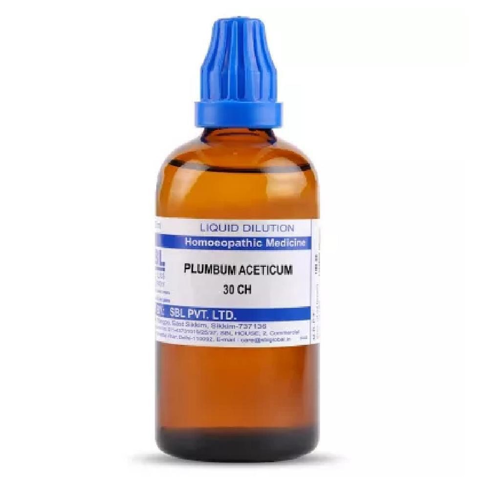 SBL Homeopathic  Plumbum Aceticum (30 ML / 100 ML) (Select Potency)