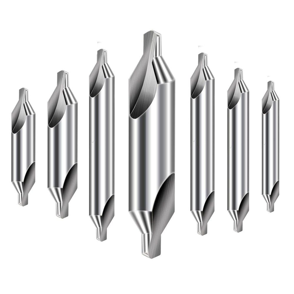 Aleric Center Drill Bits Set - High Speed Steel Kit...