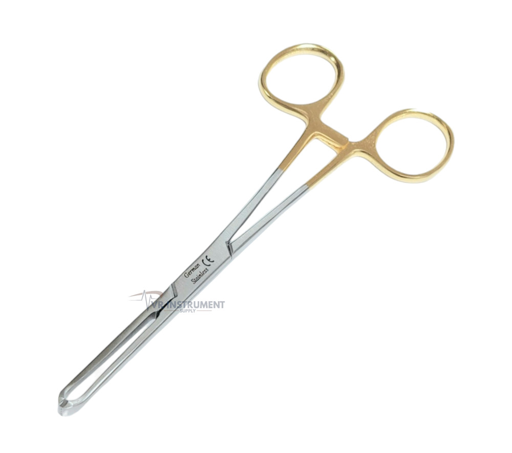 Allis Tissue Clamp Forceps 6" 4x5 Teeth Surgical German Instruments Gold Handle