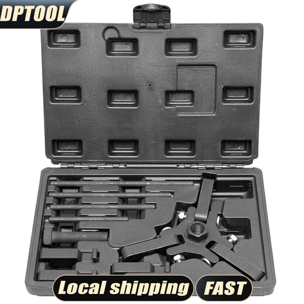 For GM Chrysler Dodge Harmonic Balancer Puller Kit Removing Repairing Tool 9PCS