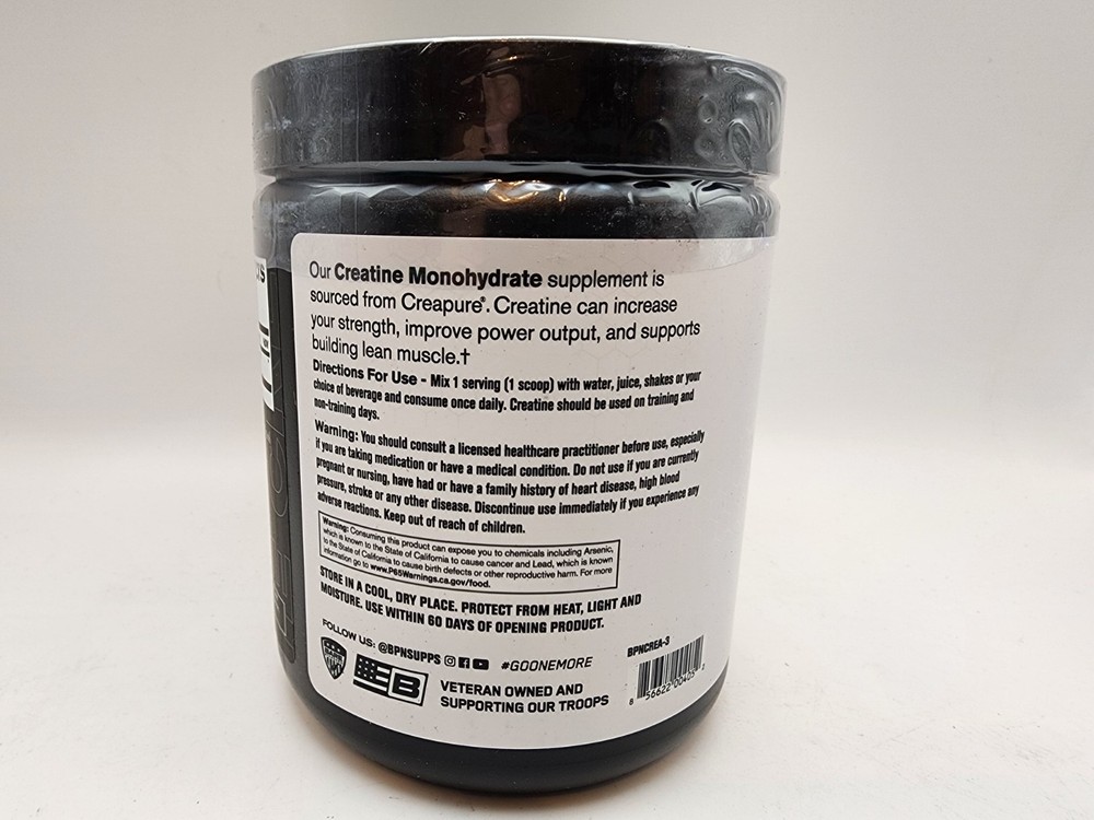 BPN Creatine Monohydrate Nutrition Powder - Unflavored - Size: 10.6 oz