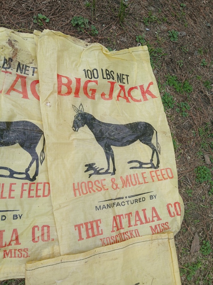 VINTAGE BIG JACK FEED SACK