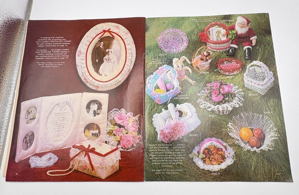 Soft Sculpture Frames Boxes & Baskets Vintage Craft Booklet with Patterns 1981