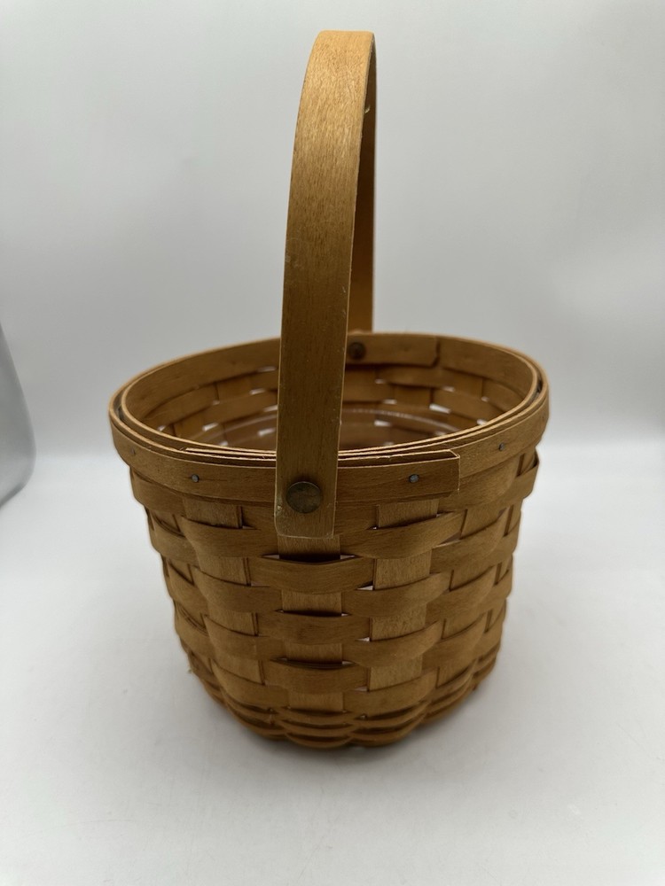 Longaberger 1995 Fruit Basket with Protector Single Handle