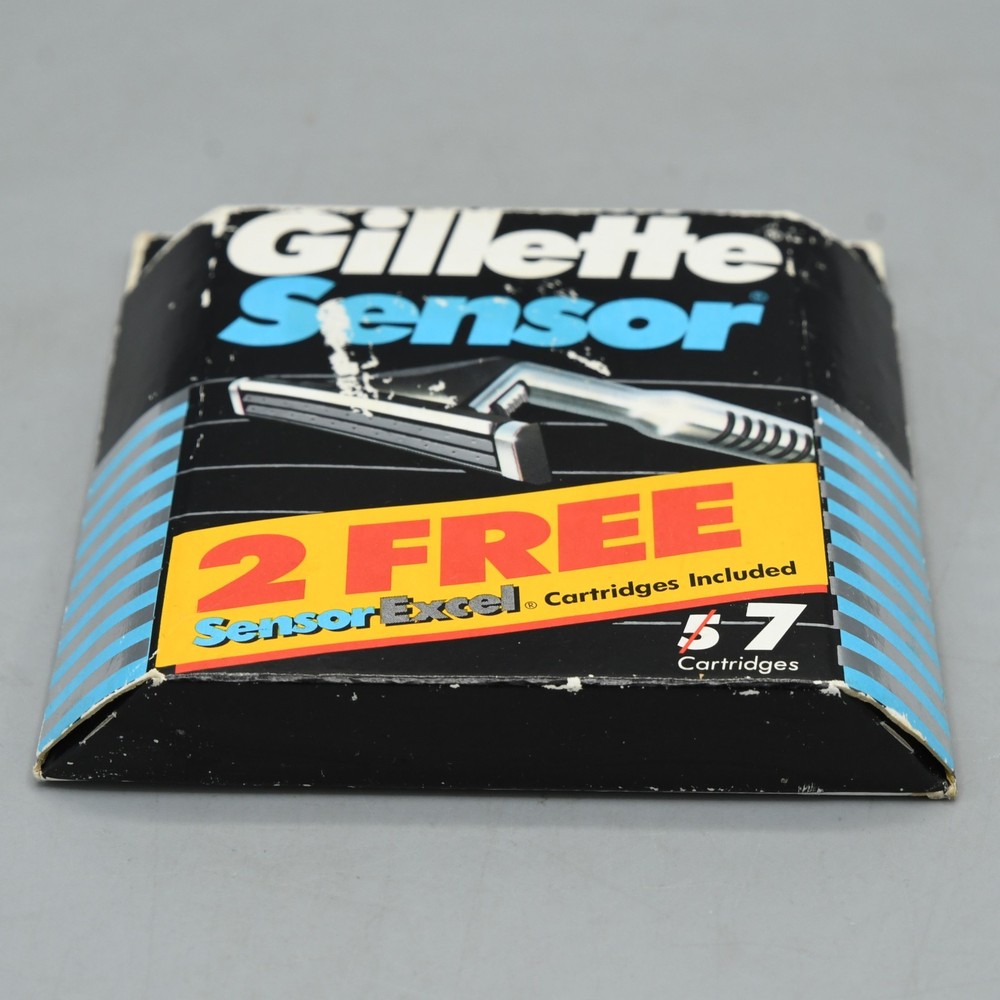 Gillette Sensor Cartridge 5 plus 2 Sensor Excel Refill Pack Vintage 1998 NEW