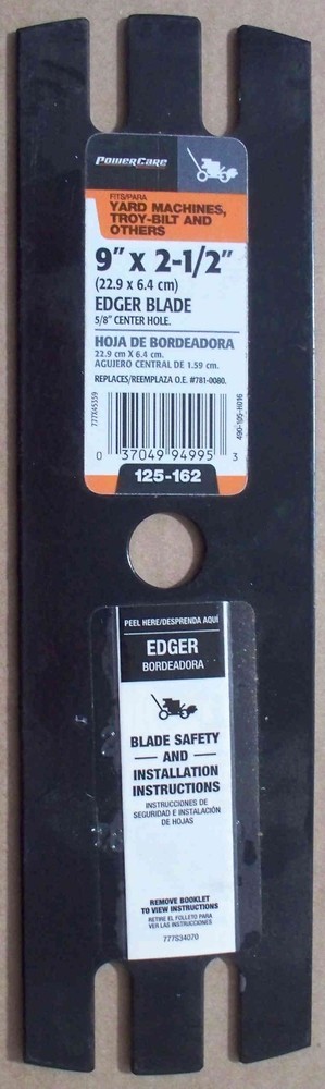 PowerCare Edger Blade ~ 125-162 ~ 9" x 2.50" 5/8" Hole - Combo Ship