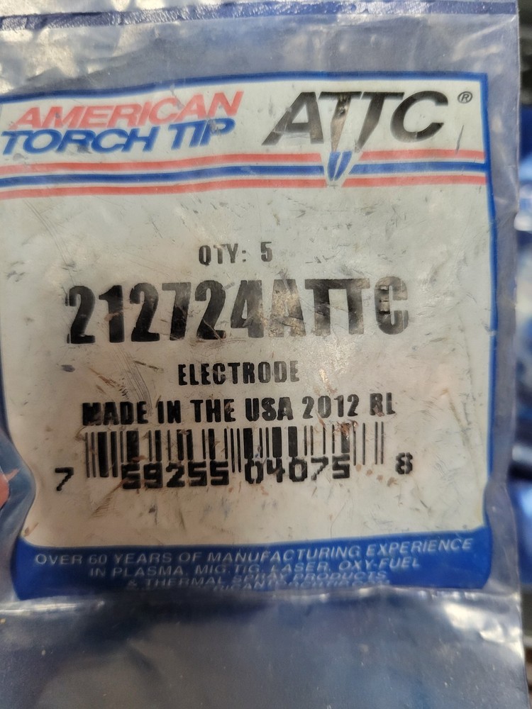 212724ATTC PLASMA ELECTRODES MILLER-STYLE BUNDLE OF 14EA