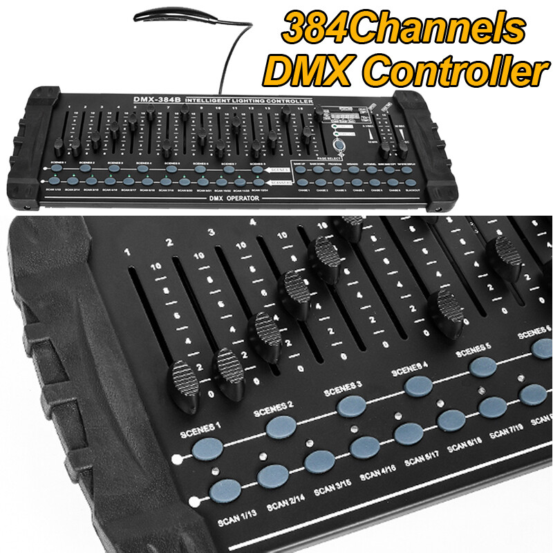 DMX 512 Large Operator Console Control 384 Channels For Stage Lighting DJ Party