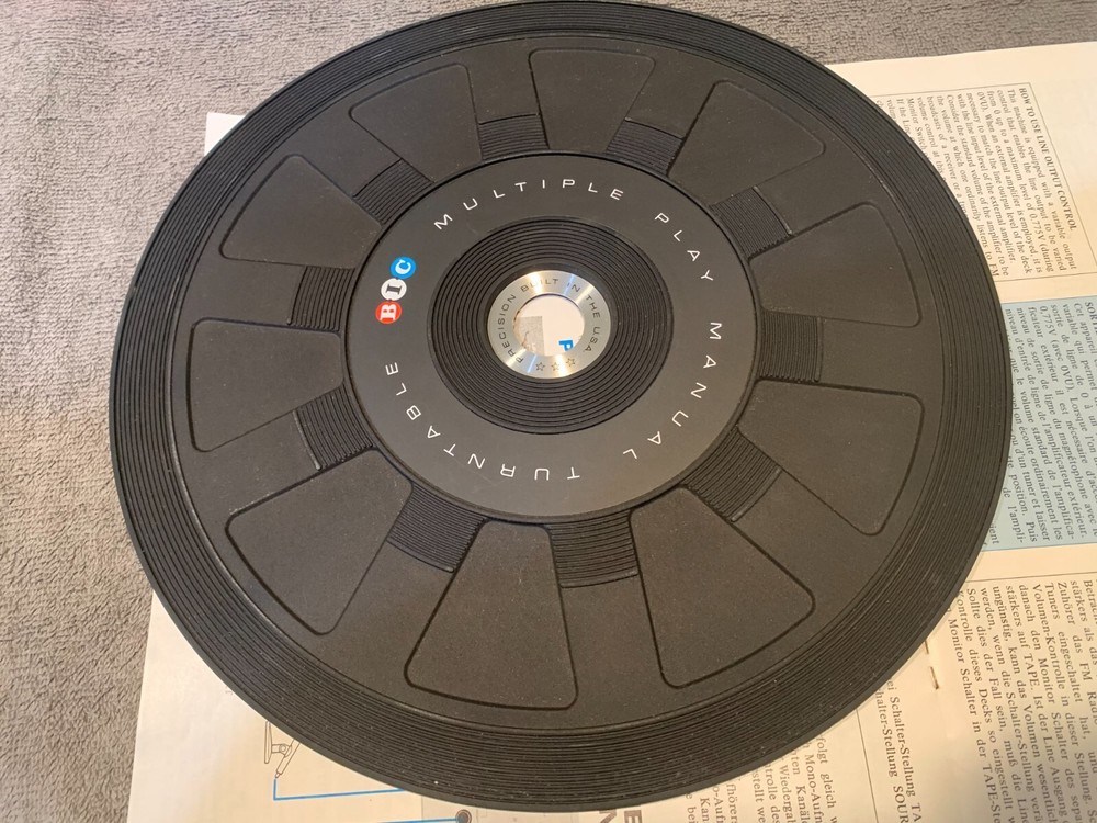 BIC 1000 Stereo Turntable Parting Out - Original Platter Mat
