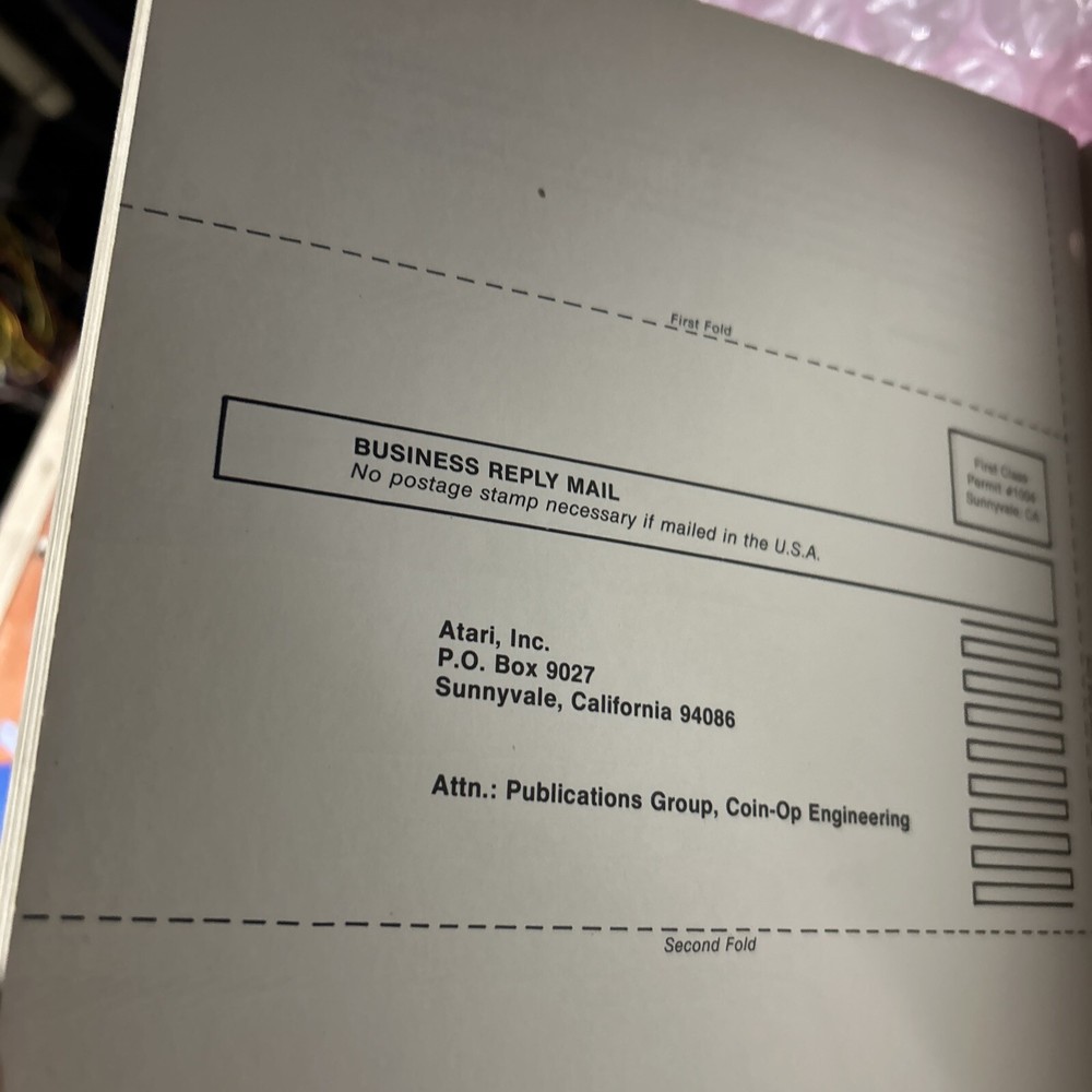 destroyer atari COVER LOOSE arcade game manual