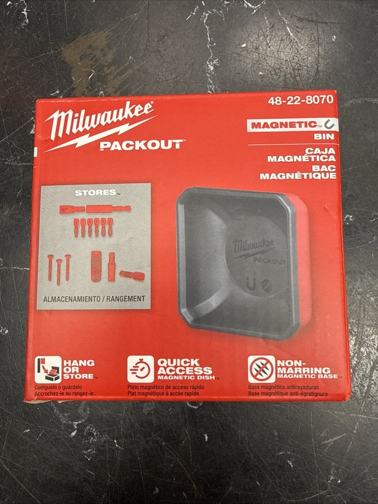 Milwaukee 48-22-8070 PACKOUT Magnetic Wall Mounted Bin