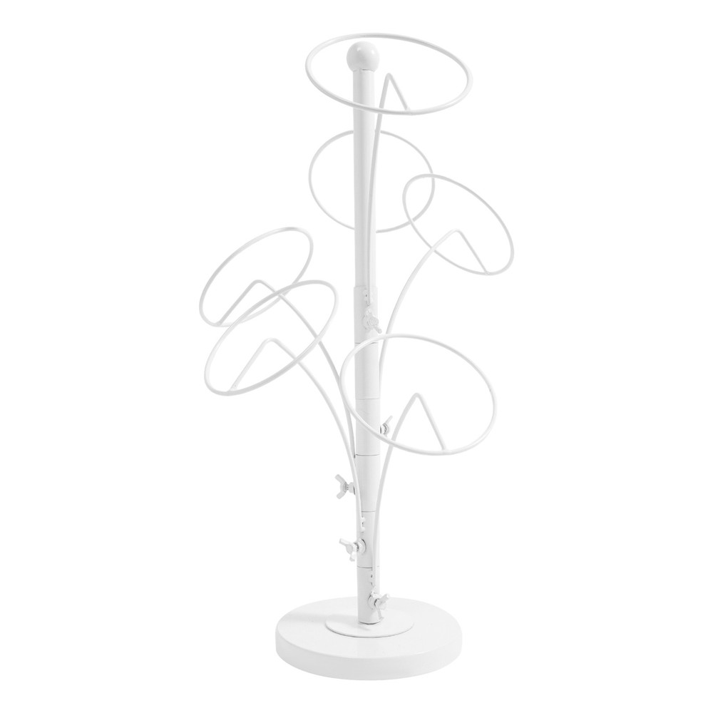 Modern Hat Stand 6 Hooks Hat Storage Display Holder Adjustable Height Hat Rack