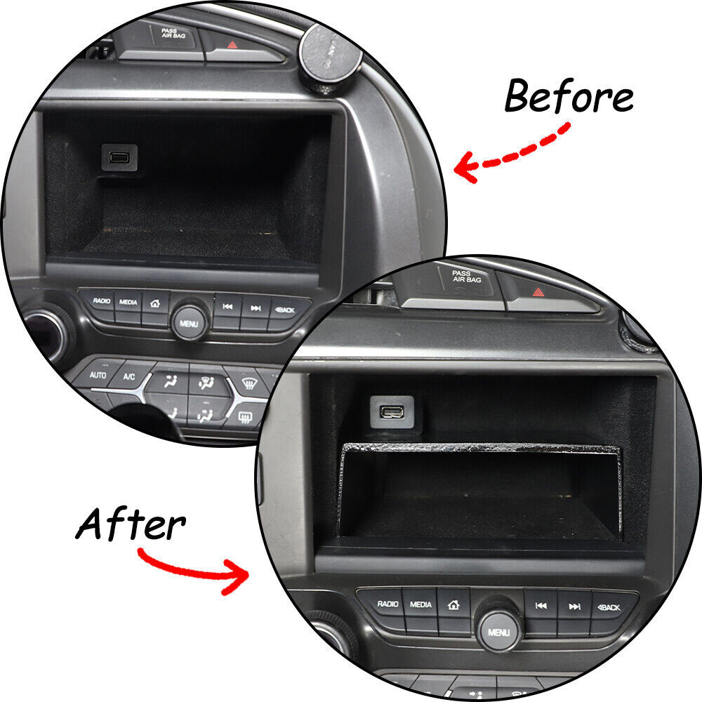 Dashboard Storage box Compartment Tray fit for Corvette C7 Stingray 2014-2019