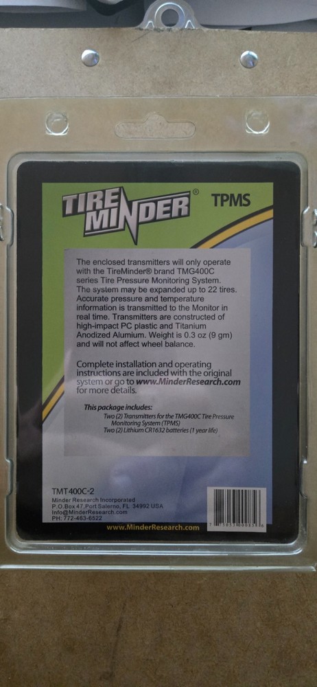 TireMinder TMT400C2 Transmitter for TMG400C