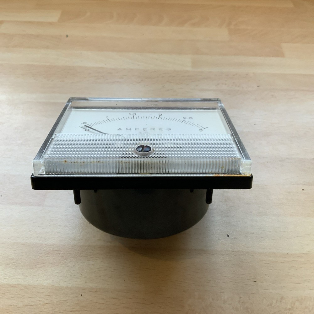 vintage panel meter, ammeter, Weston, 3 Amps AC
