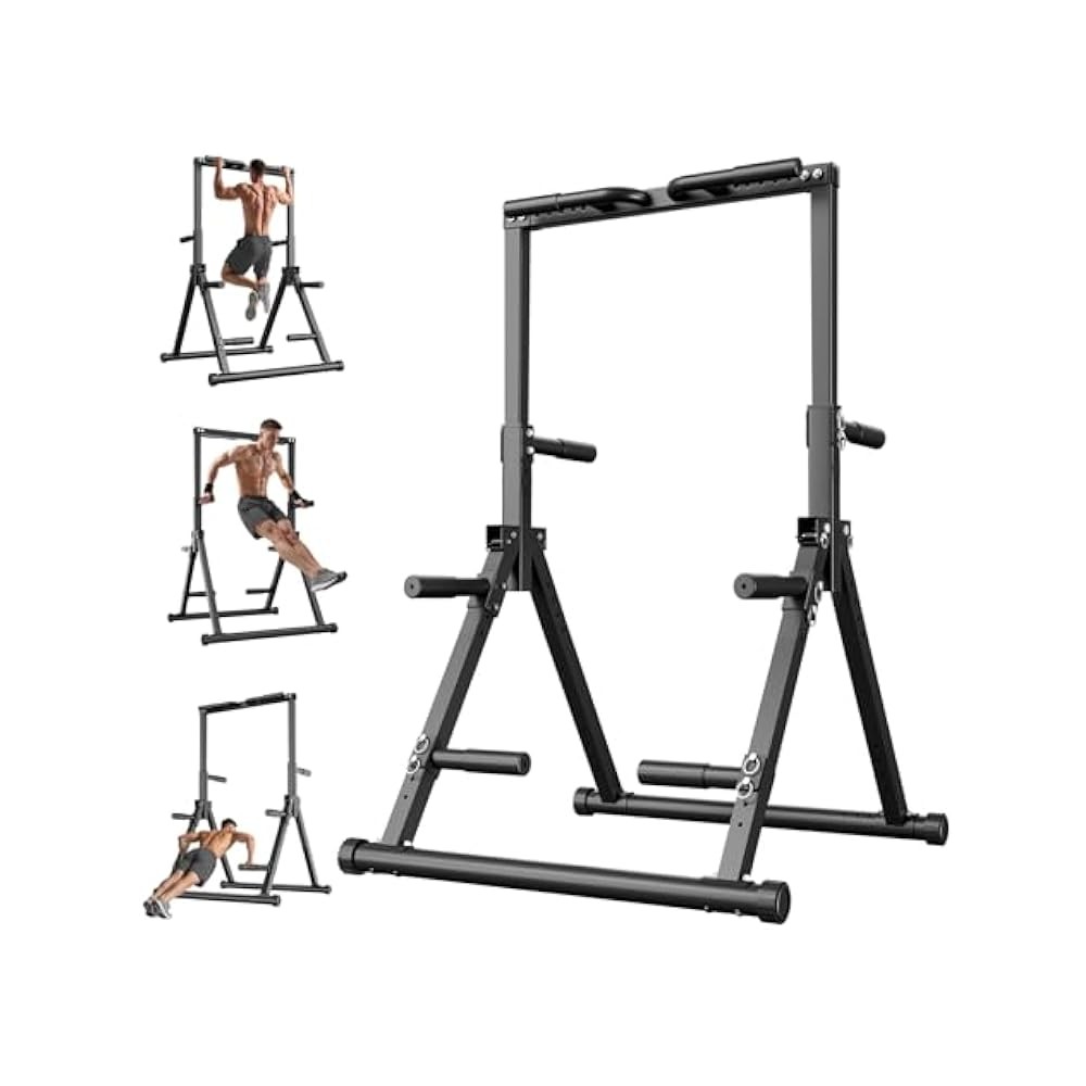 Foldable Pull Up Bar - Adjustable Station, MultiFunction for Pull-Ups, 480 LBS
