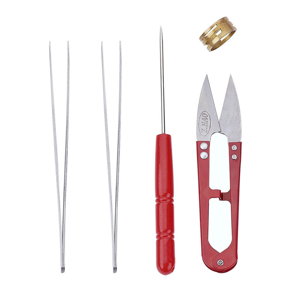 8pcs/set Beading Tool Kit Bead & Jewelry Making Bead Work Tools Beaders Package