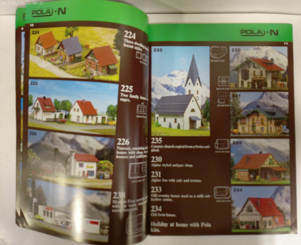 POLA 1982 Model Construction Kits HO-N Catalog