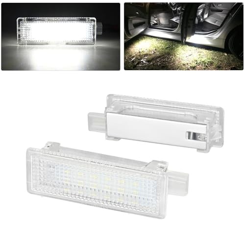 2PCS LED Interior Door Panel Light Courtesy Warning for BMW 2004-2012 White