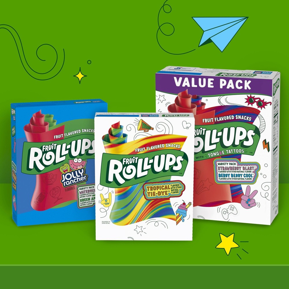 Fruit Roll-Ups Variety Pack, Fruit Flavored Snacks, 20 Ct, 10 oz