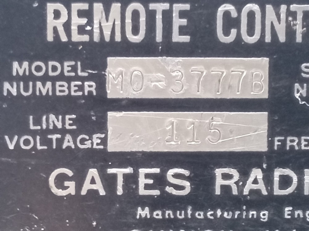 Gates MO-3777B portable mic pre mixer.