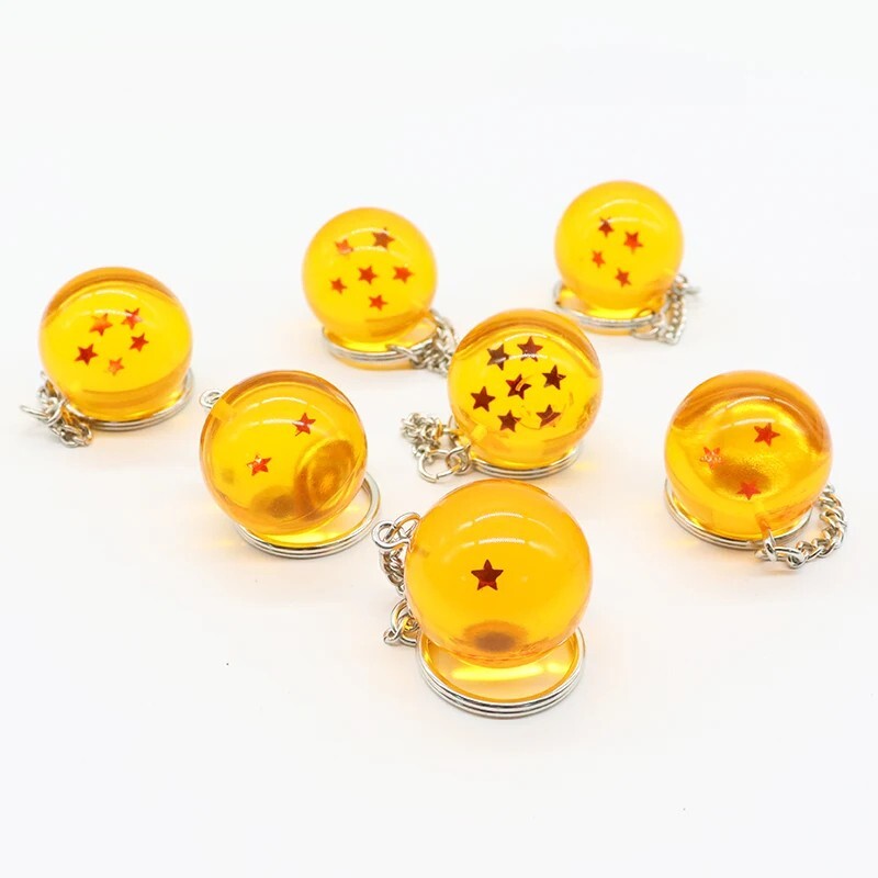 Dragon Ball Orange Keychans Set (7 Keychains)