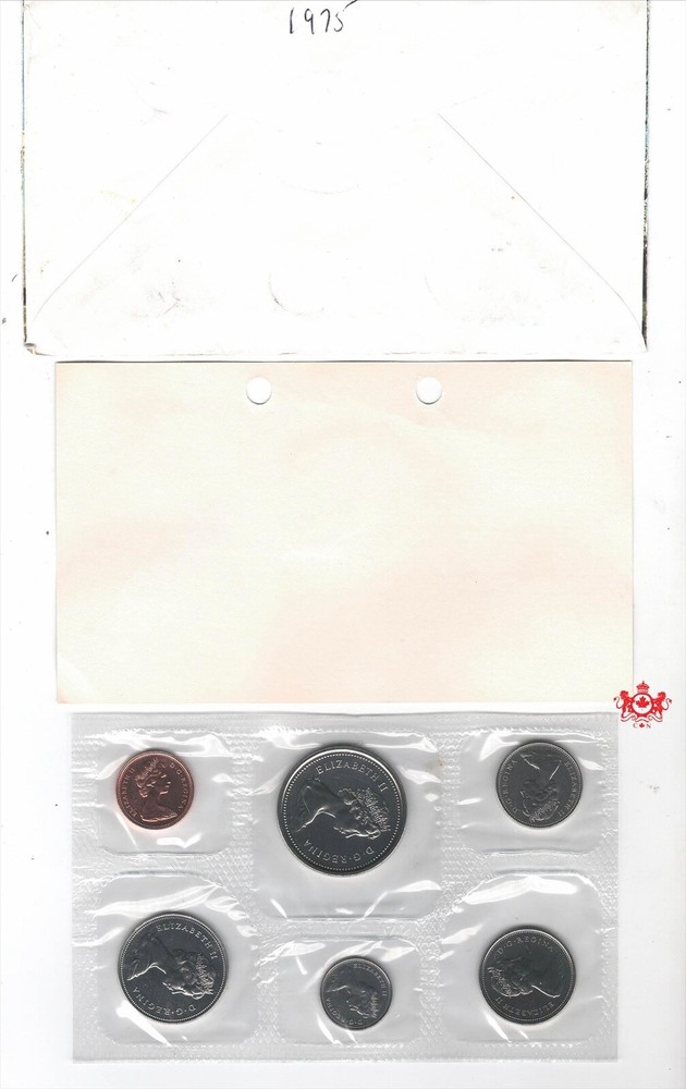 1975 Canada Proof Like Set - Double Date Dollar -
