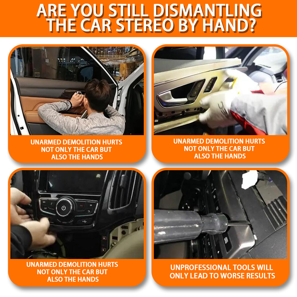 12 PCs Car Door Plastic Tools For Golf Removal Tool Pry Panel Dashboard Trim