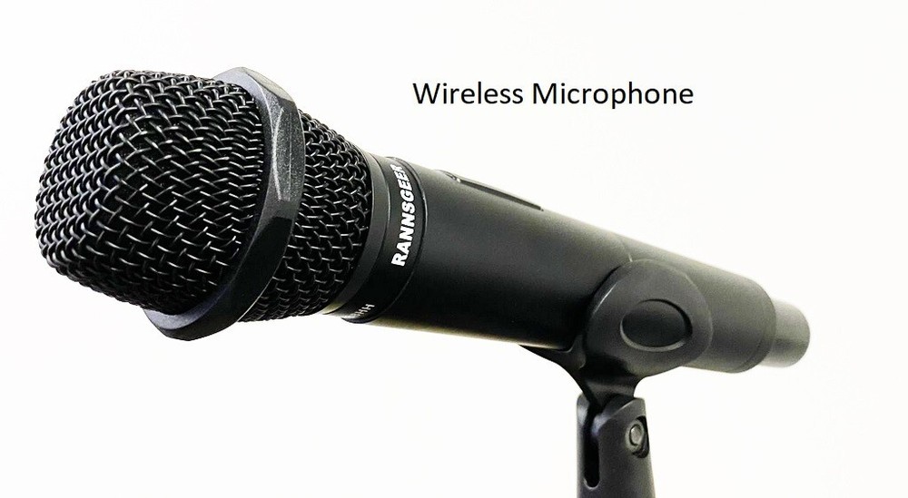 Black Wired and Wireless Microphone Clip Holder