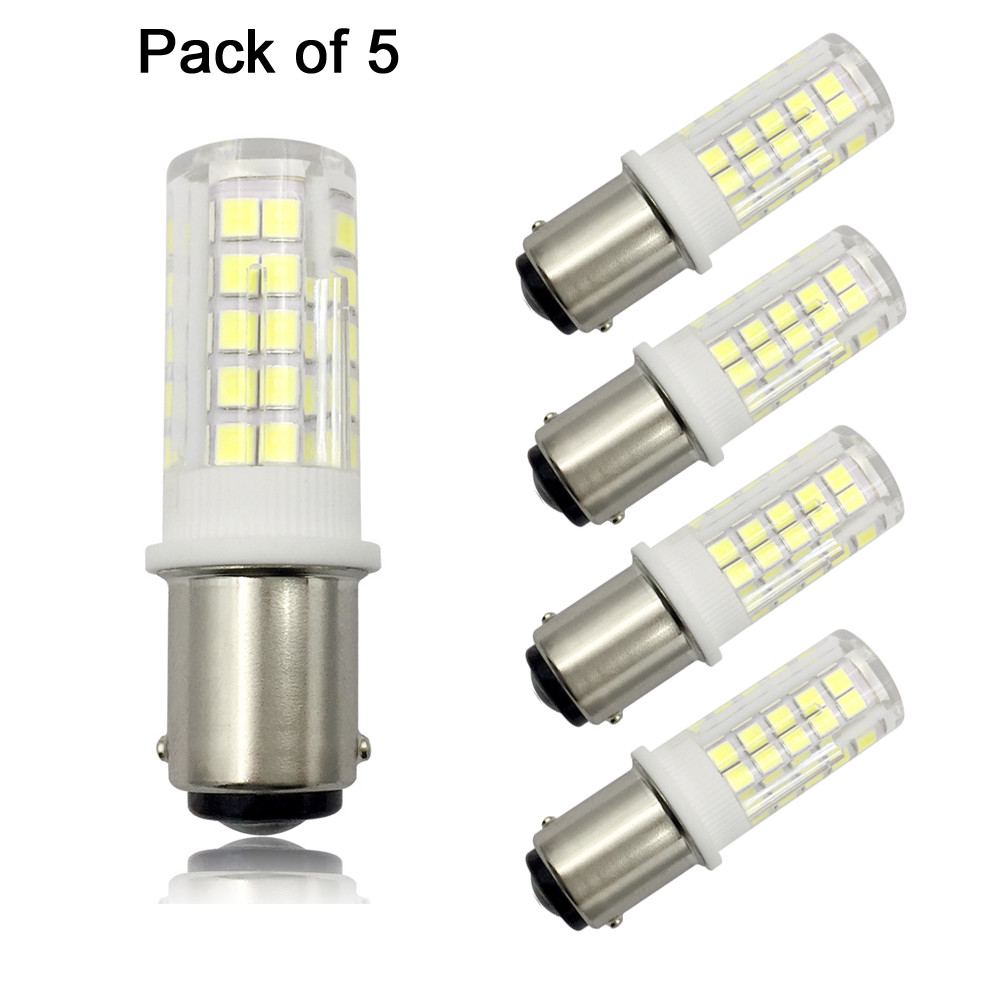 5pcs Ba15d B15 Led Ligjht Bulb 64-2835SMD 5W 110V 120V Lamp Fit Sewing Machine H