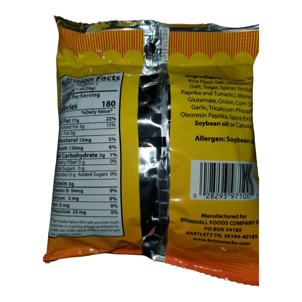 Brims Original Chicken Cracklin 3pk.