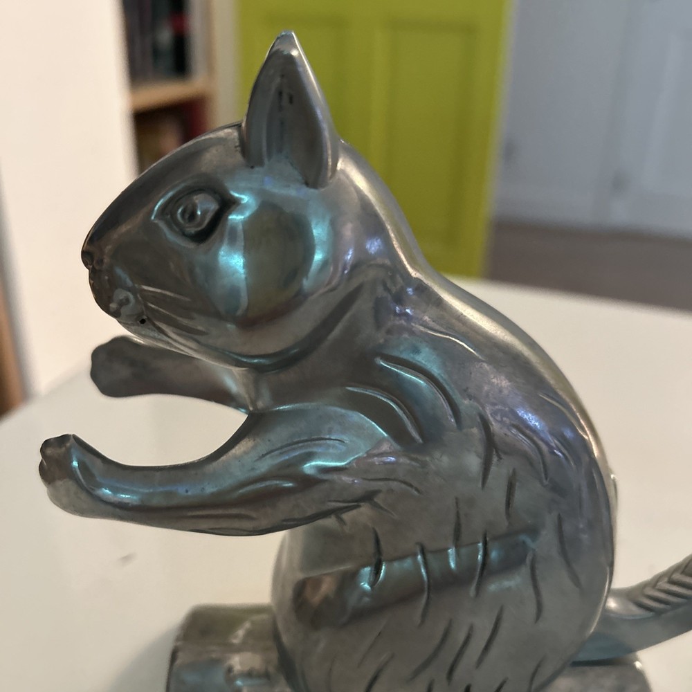 Metal Squirrel Nutcracker Vintage