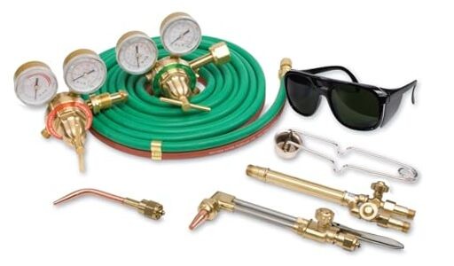 Complete Medium-Duty Cutting, Welding, and Heating Outfit, Oxy CGA 510